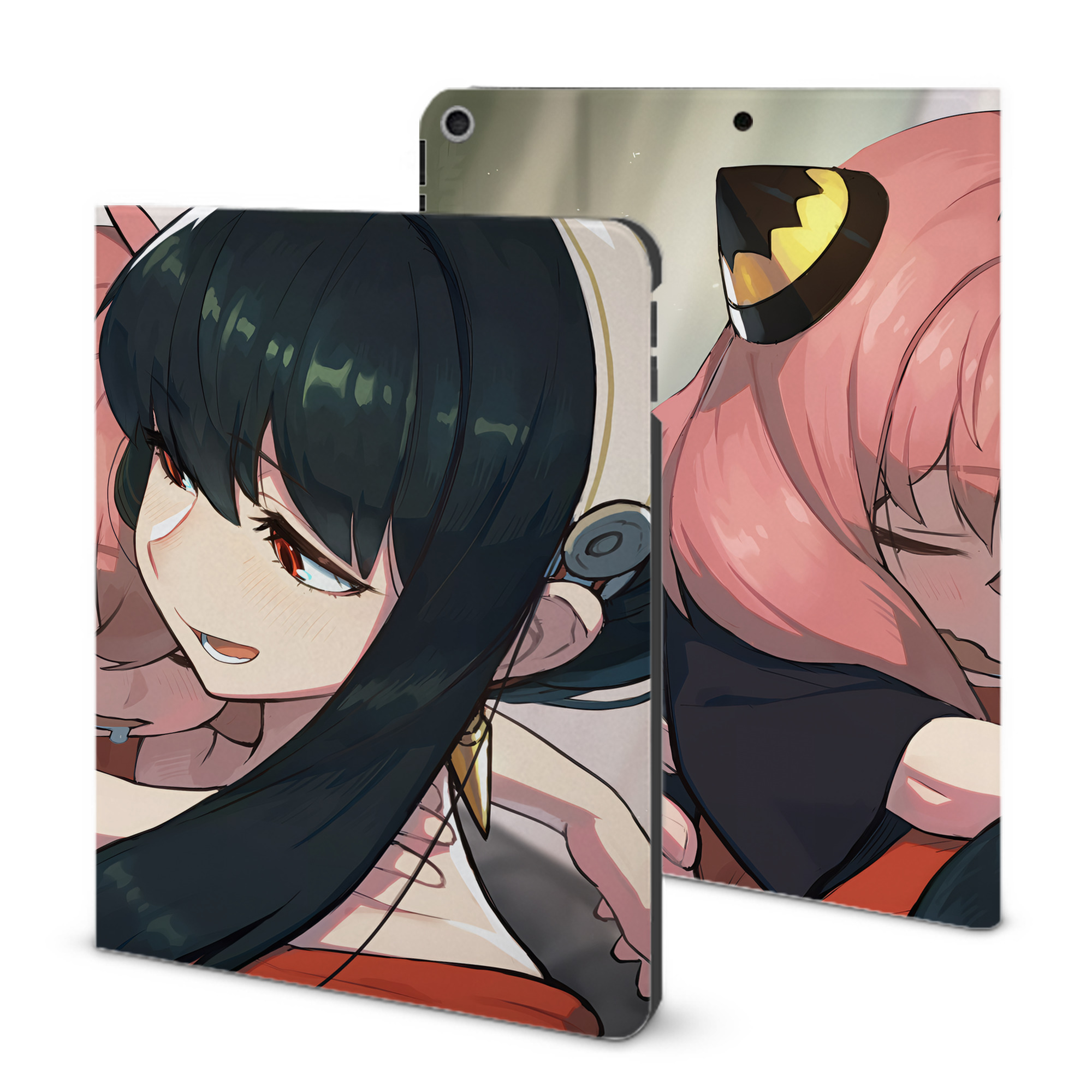 （画像用） SPY×FAMILY间谍家家酒 IPad ケース ブック型 PUレザー TPU 耐衝撃 軽量 薄型 ペン収納なし 全面保護 IPad 各モデル対応